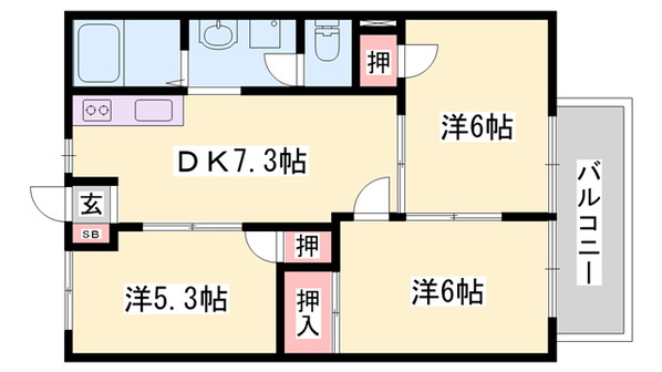 井ノ口ハイツの物件間取画像
